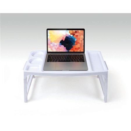 INNOVATIVE LIVING Innovative Living 07757 Foldable Laptop - Breakfast Table; Grey & Purple 7757